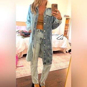 Brand new denim 2 tone jacket